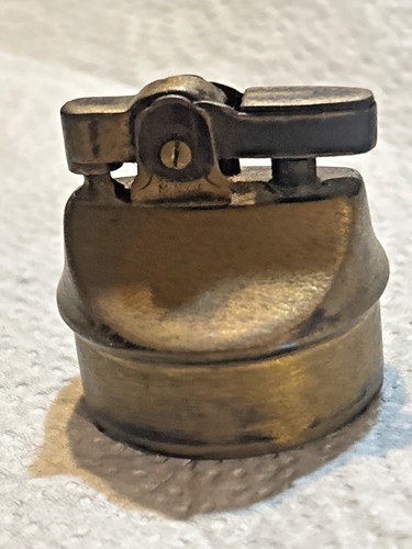 Vintage brass table lighter - vintage,