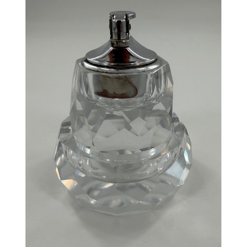 Vintage faceted glass - vintage, table