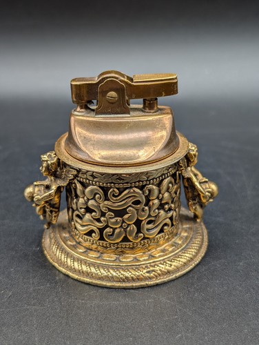 Vtg gold tone brass - vtg,
