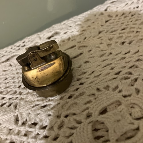 Vintage brass table lighter - vintage,