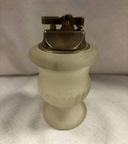 Frosted glass table lighter - glass,