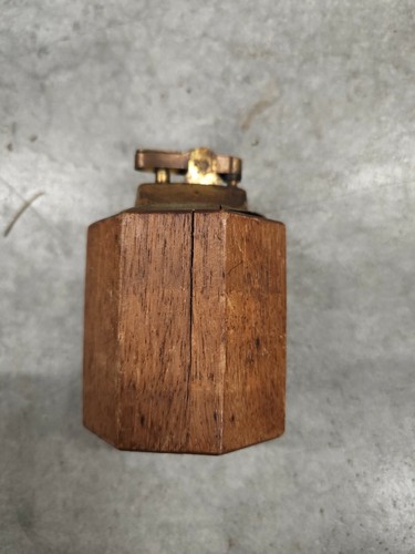 Vintage brass table lighter - vintage,