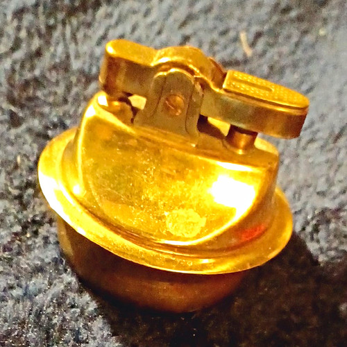 Brass vintage table lighter - vintage,