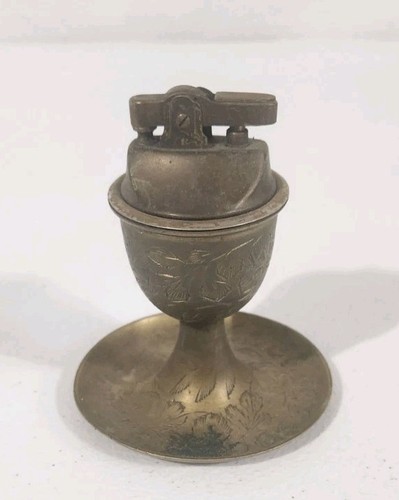 Vintage brass table lighter - vintage,