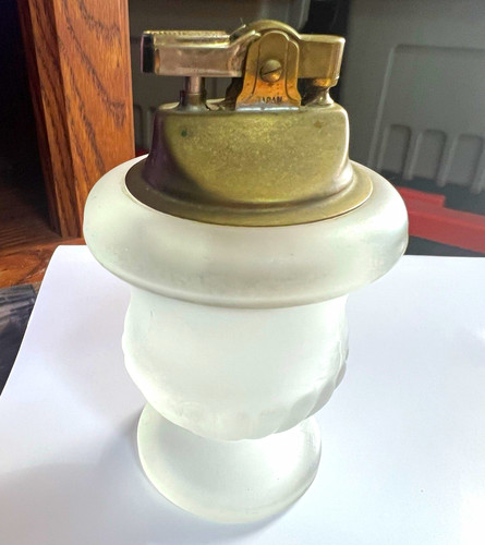 Vintage frosted glass tabletop