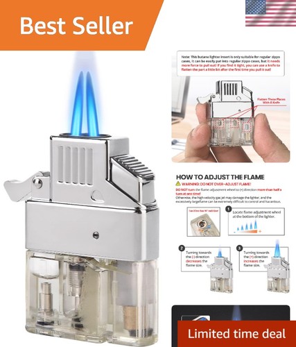 Dual torch butane lighter - butane,